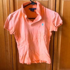Peachy Orange shirt sleeve polo